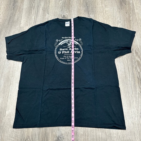 Gildan Heavy Mens 2XL Black Dave Alvin Phil Alvin Yep Roc Records Concert TShirt - Picture 5 of 9